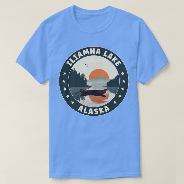 Iliamna Lake Alaska Sunset TShirt (Design devant)