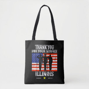 ILLINOIS mignon Sac fourre-tout étatique américain