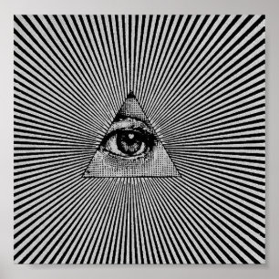 Illuminati All Seye Trance Poster Sleep