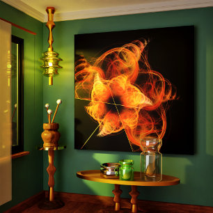 Illuminations Toile Enveloppée Art Abstrait Imprim