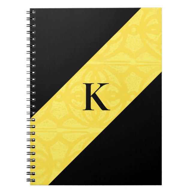 Illuminer Batik Carnet noir monogramme (Devant)