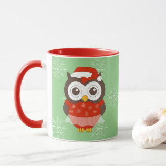 illusima Ballerina Chouette Noël Snowflakes Mug
