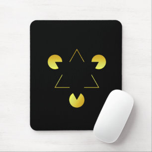Illusion de l'étoile dorée Tapis de souris