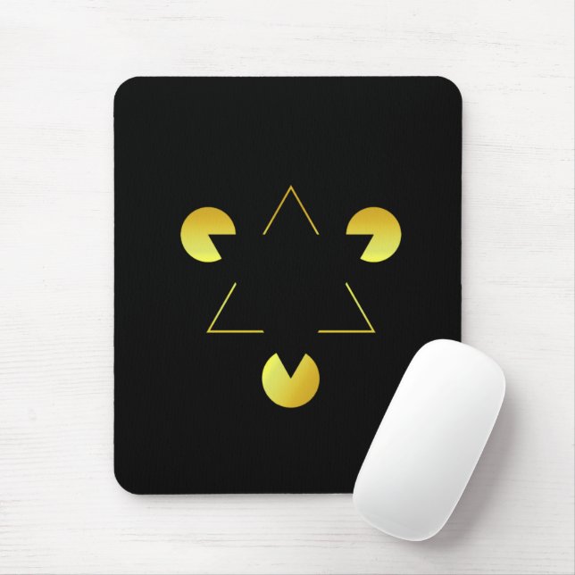 Illusion de l'étoile dorée  Tapis de souris (Avec souris)