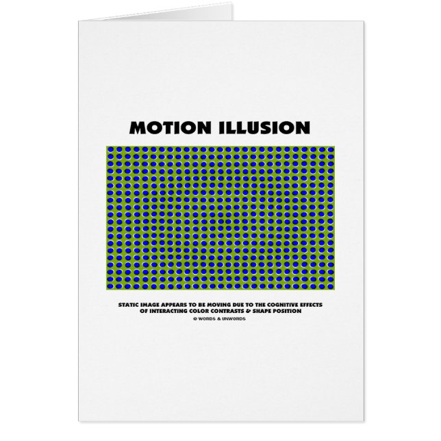 Illusion de mouvement (illusion optique) (Devant)