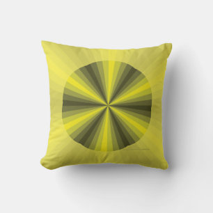 Illusion d'optique Coussin Jaune