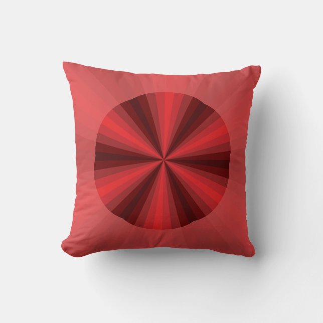 Illusion d'optique Coussin Rouge (Recto)