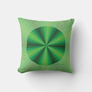 Illusion d'optique Coussin Vert