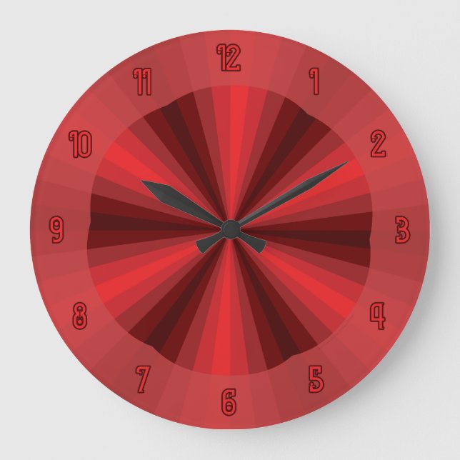 Illusion d'optique Horloge Rouge (Recto)