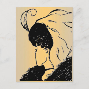 Illusion, Jeune, Vielle Femme Carte Postale