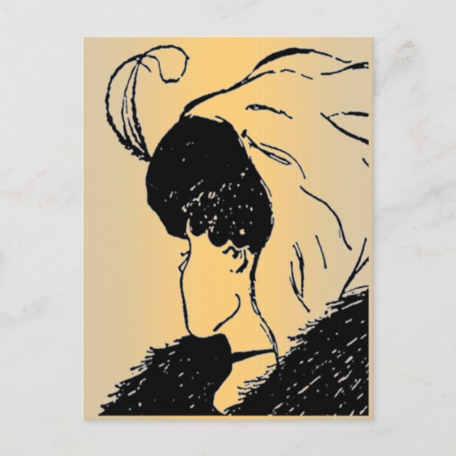 Illusion, Jeune, Vielle Femme Carte Postale (Devant)