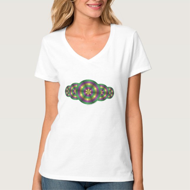 Illusion Mardi Gras Femme Léger T-Shirt (Devant)