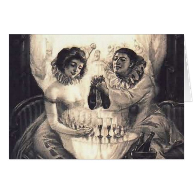 Illusion optique d'amour de crâne rétro (Devant horizontal)