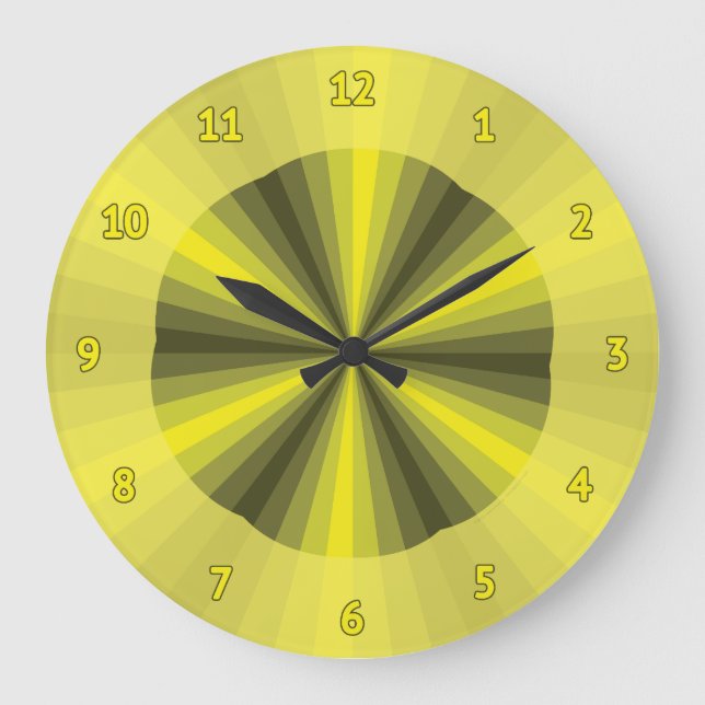 Illusion optique Horloge jaune (Recto)