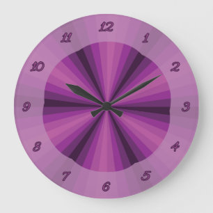 Illusion optique horloge violette