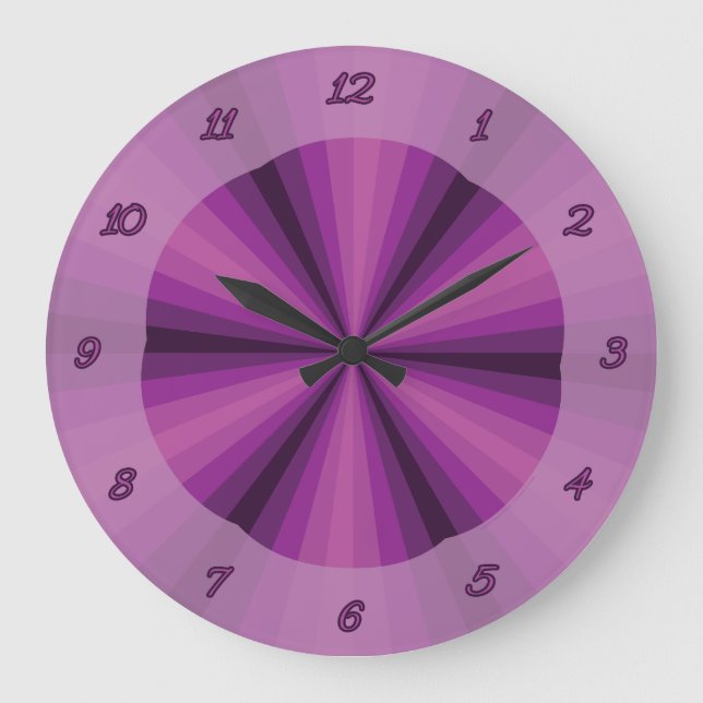 Illusion optique horloge violette (Recto)