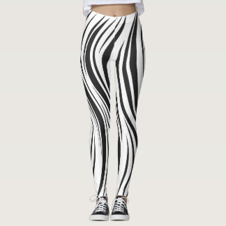 Illusion optique Lourds Leggings rayés