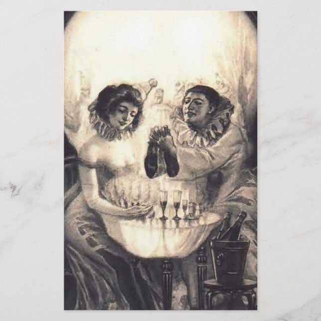 Illusion optique rétro d'amour du crâne (Devant)