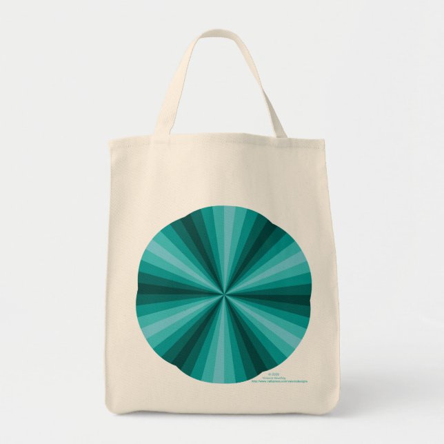 Illusion optique Sac fourre-tout Aqua (Devant)