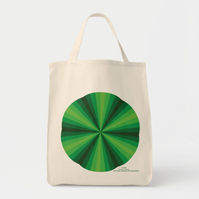Illusion optique Sac fourre-tout vert (Devant)
