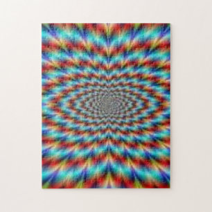 Illusion optique scintillante. Un puzzle des plus 