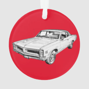 Illustration 1966 de voiture de muscle de Pontiac