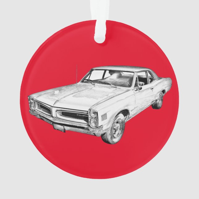 Illustration 1966 de voiture de muscle de Pontiac (dos)
