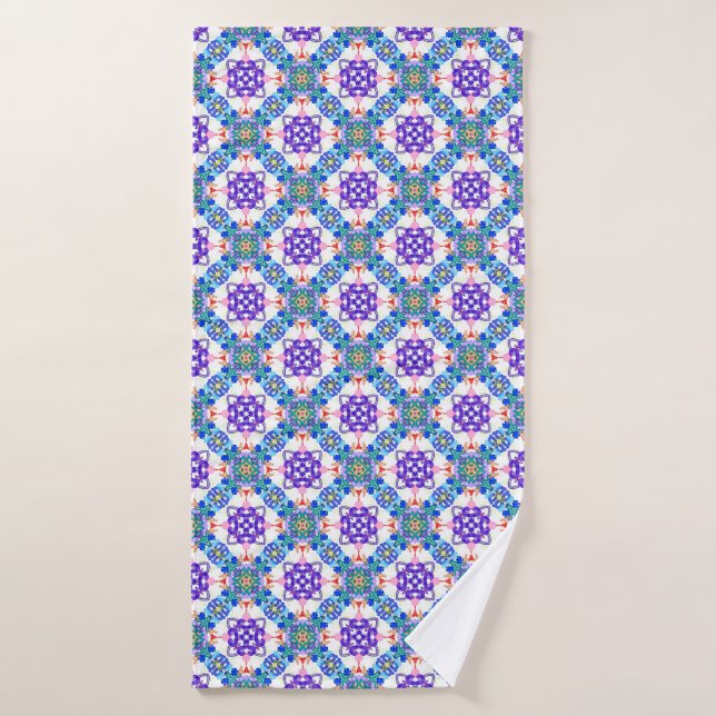 Illustration 3D Abstraite de Modern Motif3d illus (Serviette de bain)