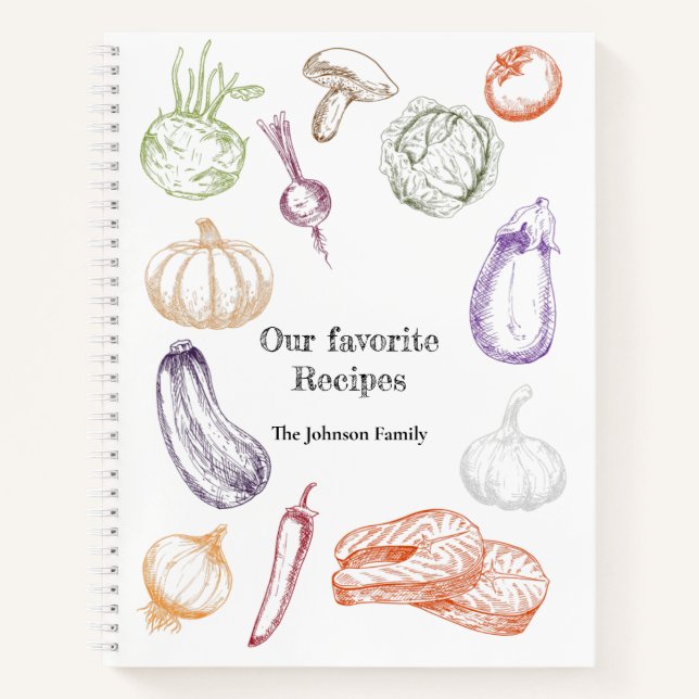 Illustration alimentaire Livre de recettes familia (Devant)