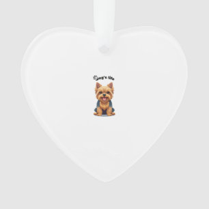Illustration amusante de la vie de chien Yorkshire