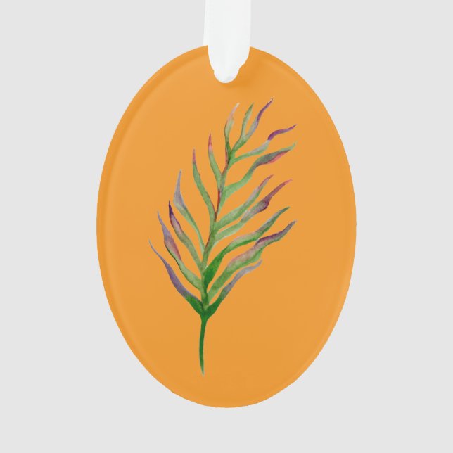 Illustration aquarelle de perroquet coloré (dos)