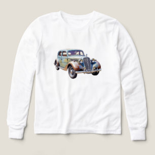 Illustration aquarelle de voiture classique vintag