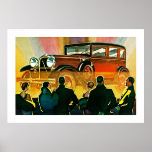 Illustration Art Déco Automobile