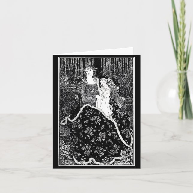 Illustration carte pour notes-Vintage-Aubrey Beard (Devant)