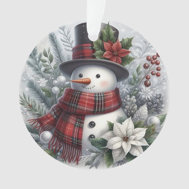 Illustration classique de bonhomme de neige de vac (devant)