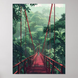 Illustration Costa Rica Impression Costa Rica Forê