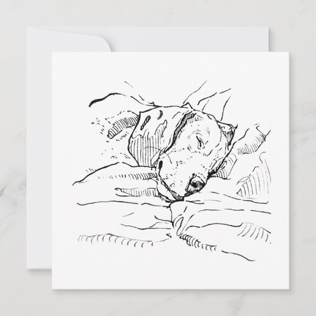 Illustration d'amour pour le chien Beagle  (Devant)