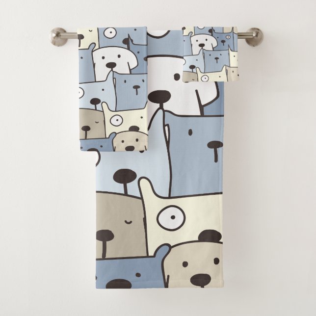 Illustration d'animaux de chiots mignons (En situation)