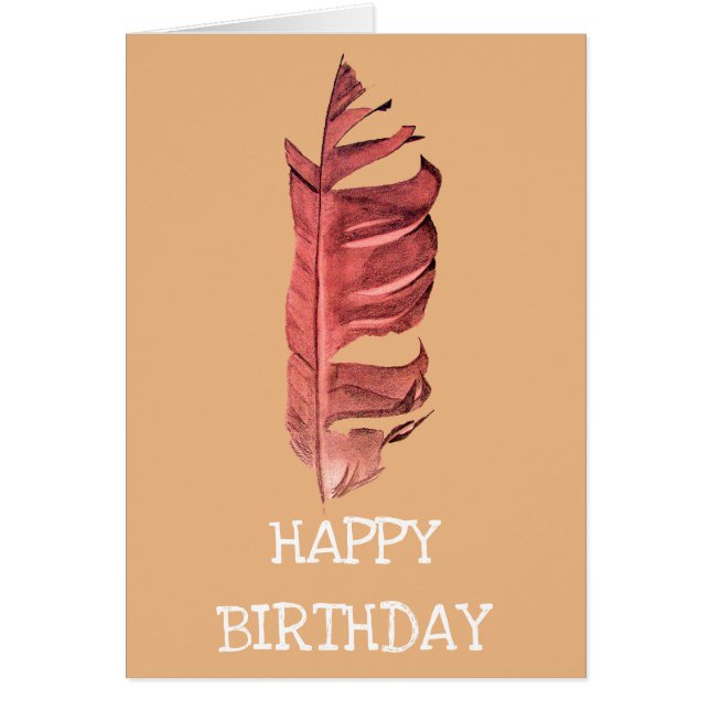 Illustration d'anniversaire en dessin de plume d'a (Devant)