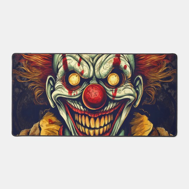 Illustration d'art de clown de carnaval sinistre (Recto)