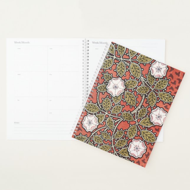 Illustration d'art de rose sauvage Fleur Vintage (Devant avec enveloppe)