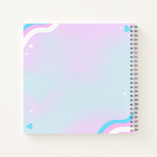 Illustration d'art trans dans un cahier à spirale