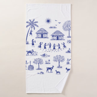 Illustration d'art tribal indien Warli