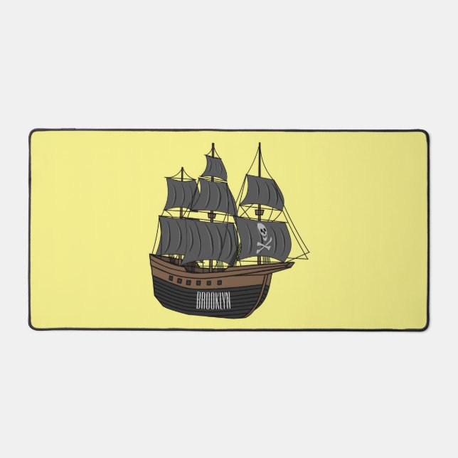 Illustration de bateau pirate (Recto)