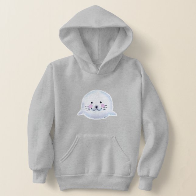 Illustration de bébé phoque mignon et duveteux (Poser)