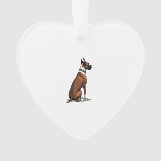Illustration de Boxer Vintage vu de dos Marron W (devant)