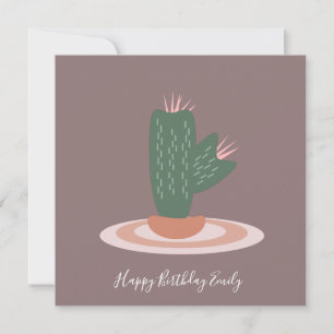 Illustration de cactus épineux simple pour anniver