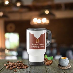 Illustration de café vapeur Voyage/Commute Mug