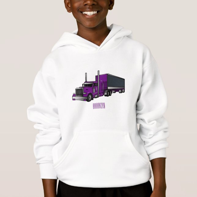 Illustration de camion semi-remorque (Devant)