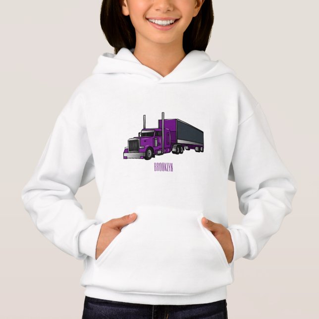 Illustration de camion semi-remorque (Devant)